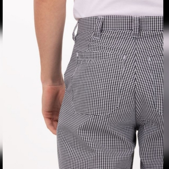 NWT ChefWorks Unisex Basic Chef Pants, Size: 34, Color: Black/White Checkered - Picture 6 of 10